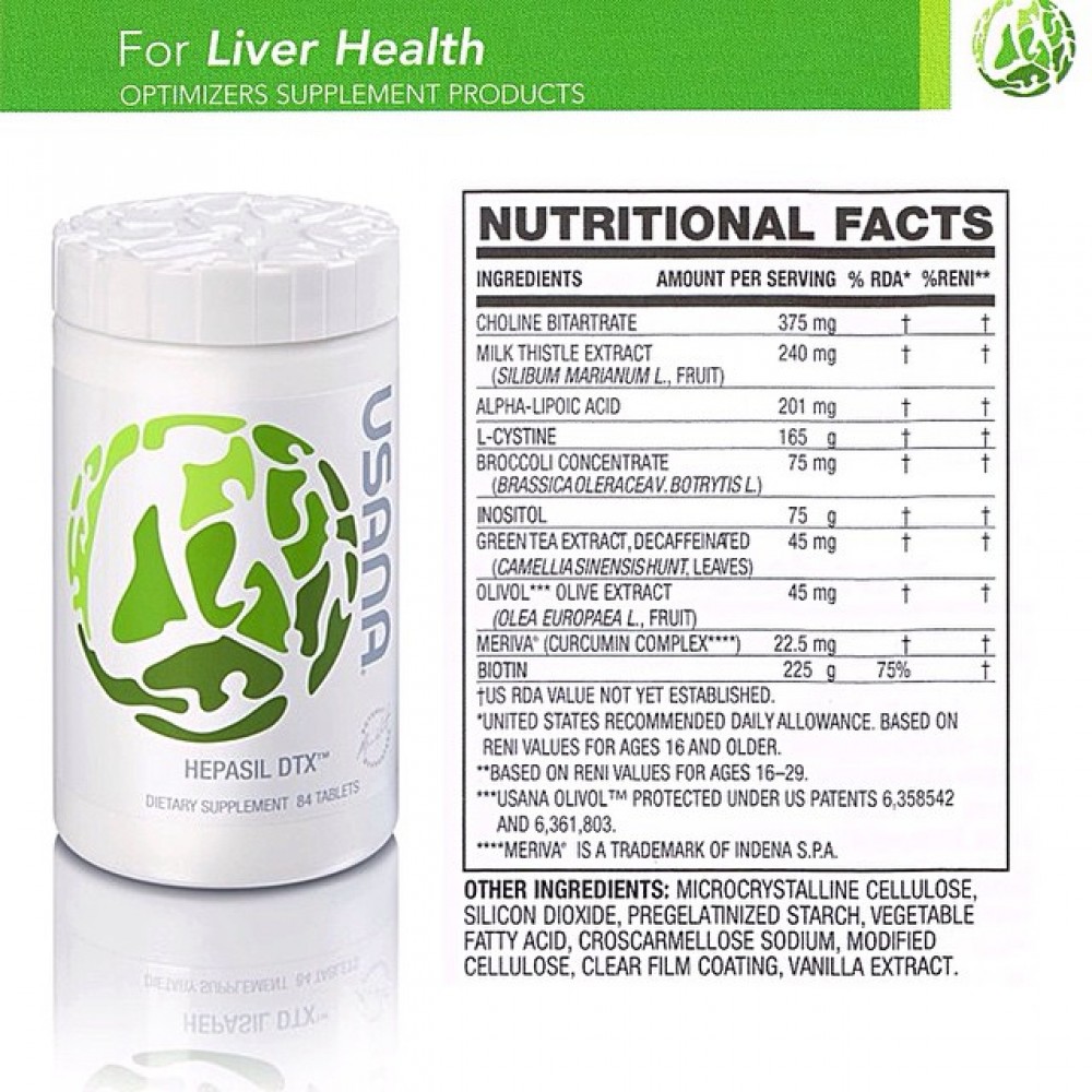 USANA Hepasil DTX™ Hepasil 补肝 Fu Kang Healthcare Shop Online